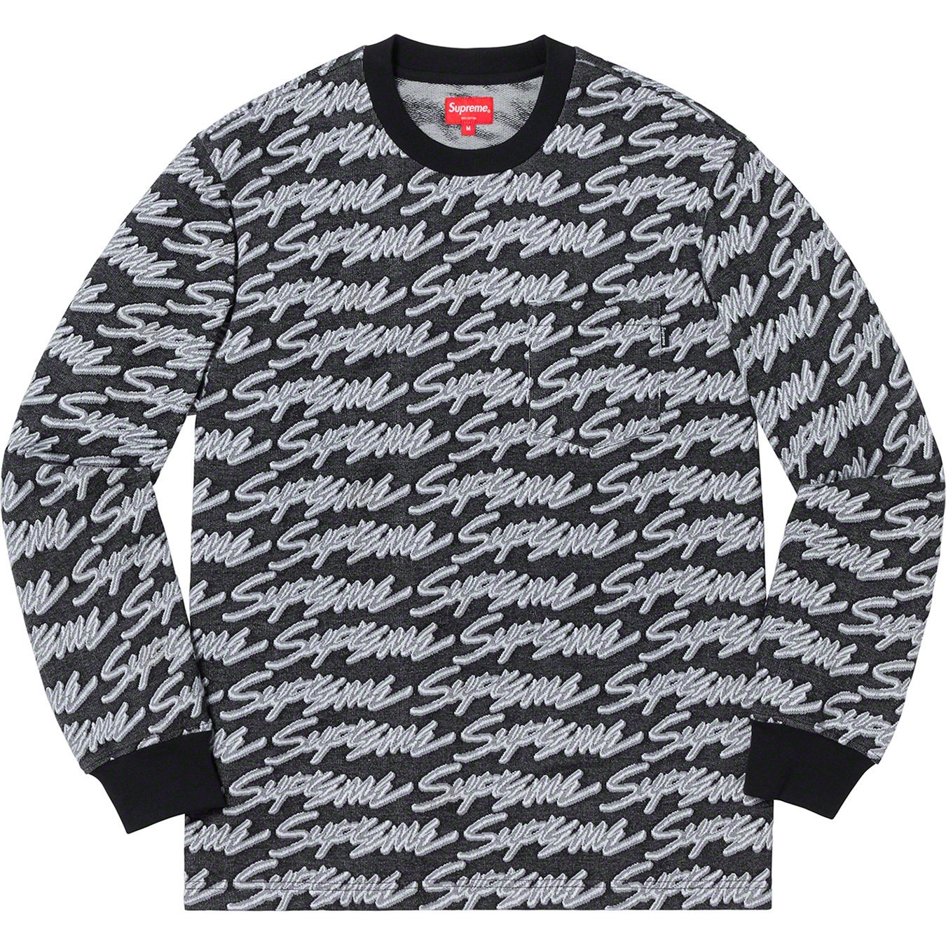 Signature Script Logo L/S Pocket Tee view 5
